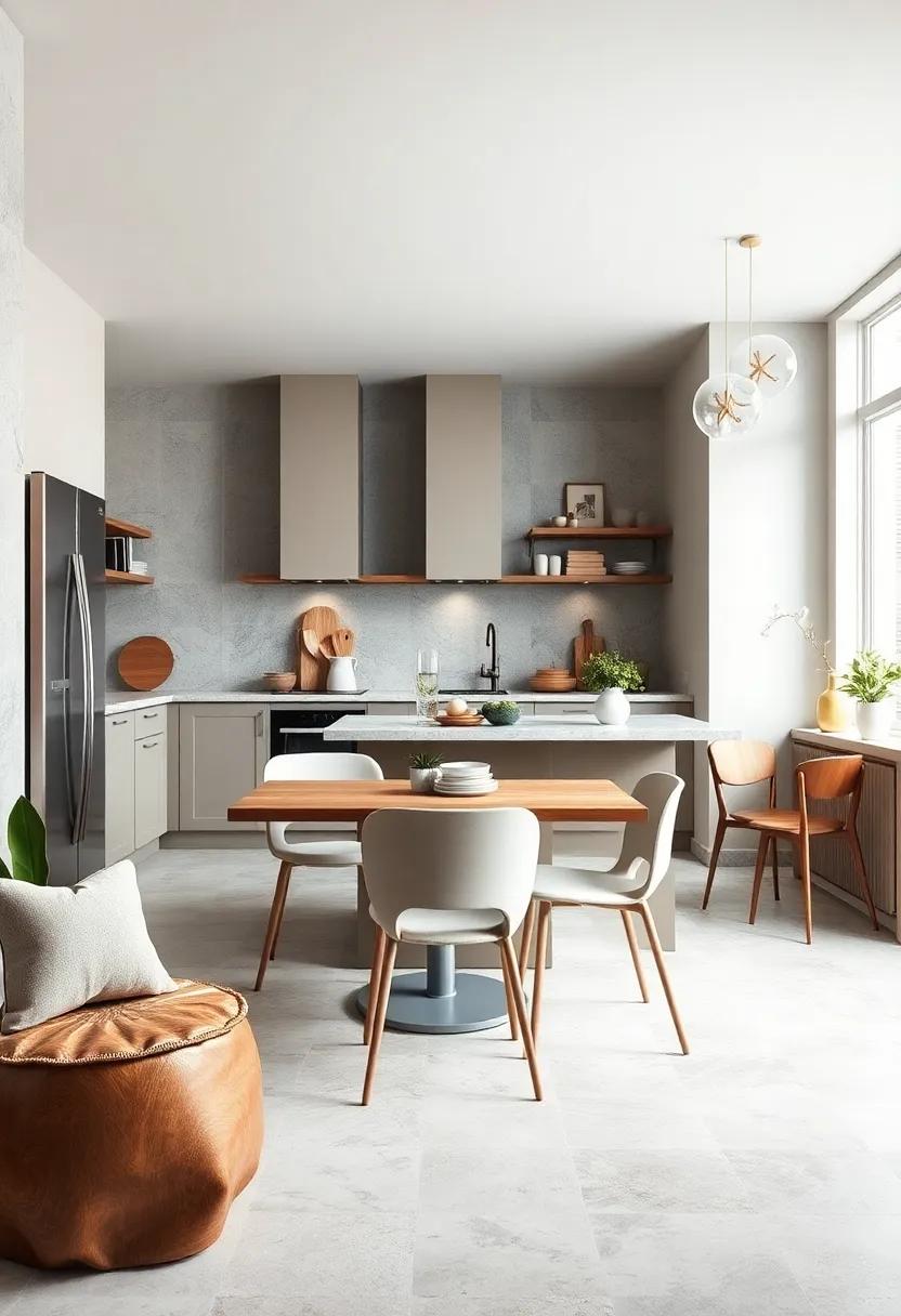 Minimalist Chairs:⁢ Select sleek, minimalist‍ chairs with thin profiles ⁤to keep your kitchen feeling open while providing ample seating