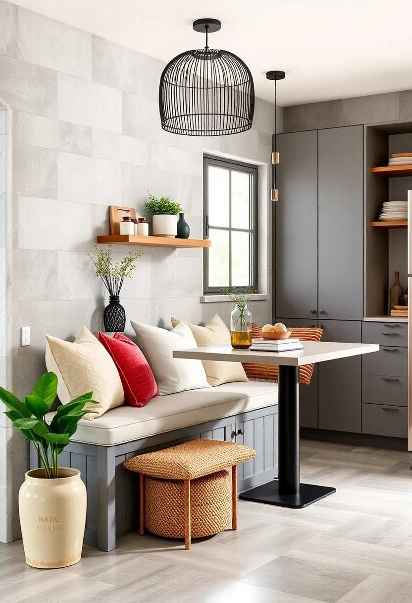 Multi-Functional ​Storage ‍Benches: opt for benches that double as storage options, offering a⁢ place to⁣ keep cookbooks, kitchen gadgets, or linens