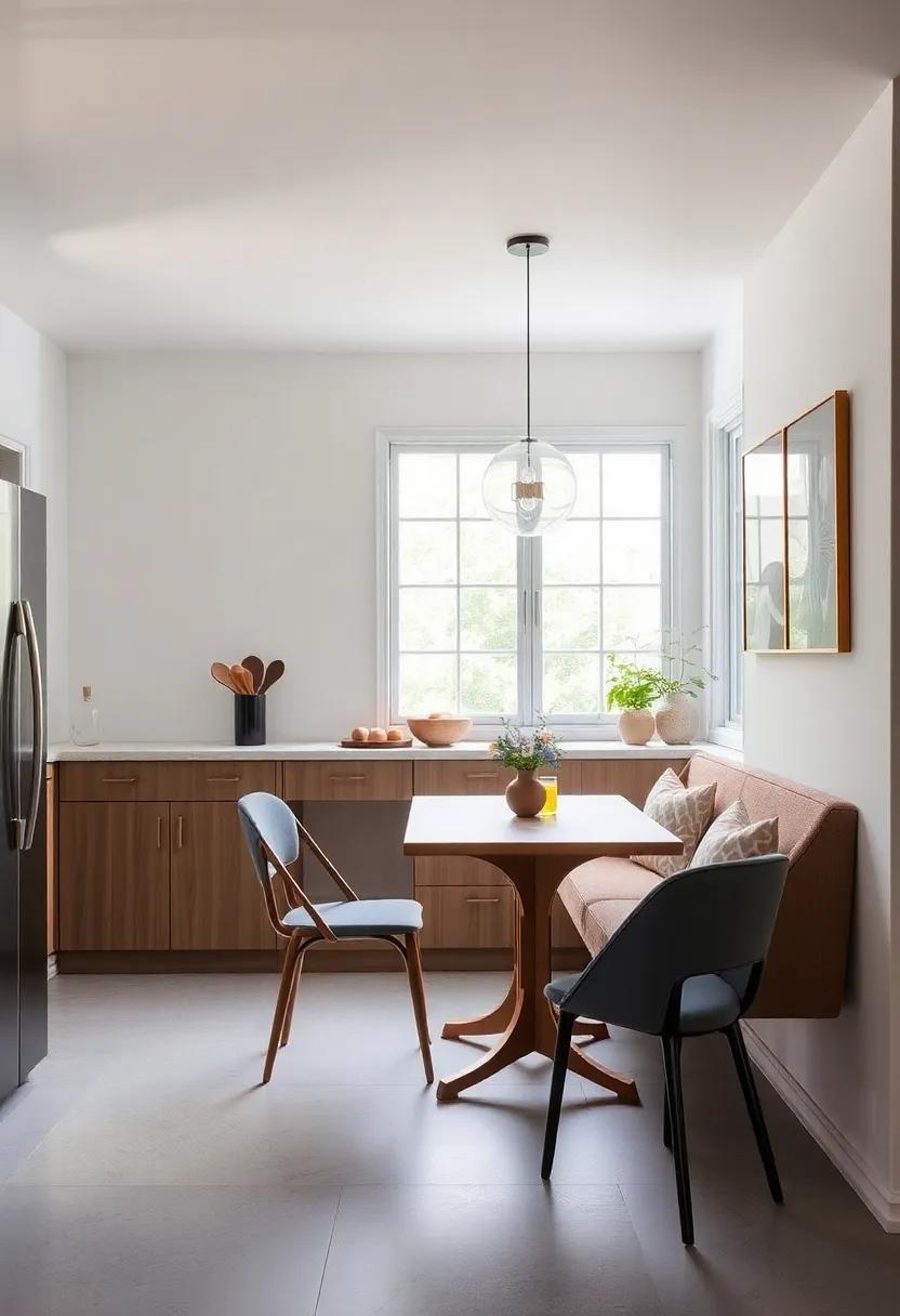 Wall-Mounted ​Drop Leaf Table: Install a drop ⁣leaf ⁣table ⁢against the‍ wall that can be folded down to save space ​and ⁢pulled up⁢ when​ you're ready to dine