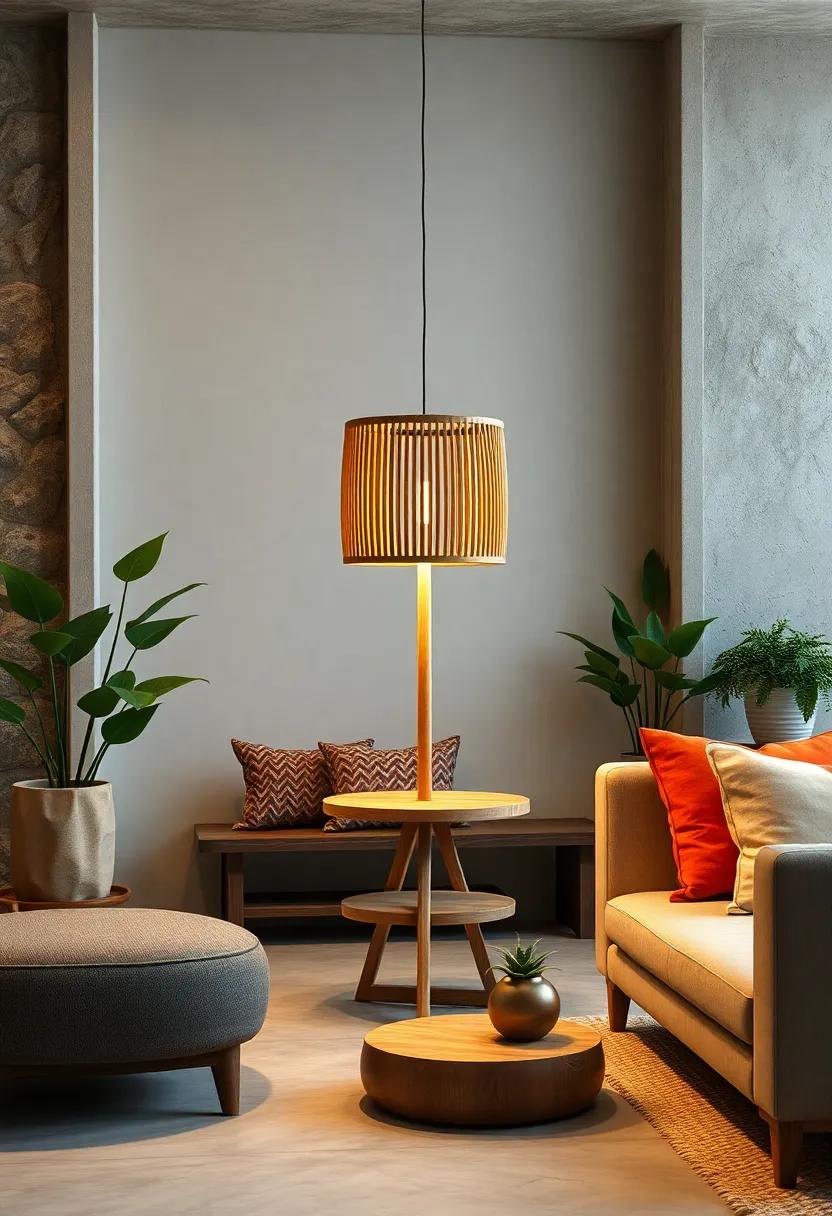 Bamboo Table Lamp with Adjustable Height – Versatile and eco-friendly, ⁢this⁤ lamp adjusts to your lighting ‍needs while enhancing ⁤your decor