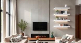 27 Stunning Ideas for Decorating Your Living Room with White Floating Shelves