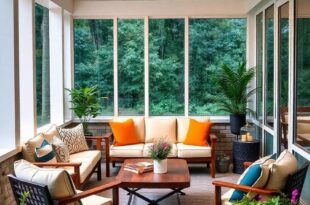 27 Stylish Small Screened Porch Ideas Featuring Space-Saving Foldable Furniture