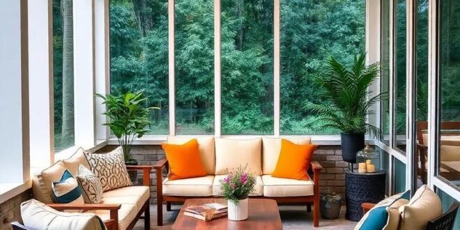 27 Stylish Small Screened Porch Ideas Featuring Space-Saving Foldable Furniture