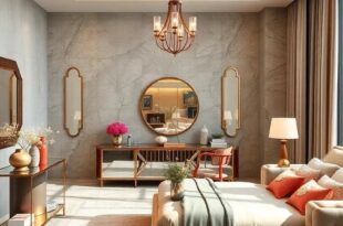 29 Stunning Art Deco Bedrooms Featuring Glamorous Mirrored Furniture