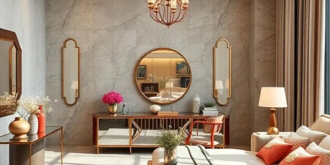 29 Stunning Art Deco Bedrooms Featuring Glamorous Mirrored Furniture