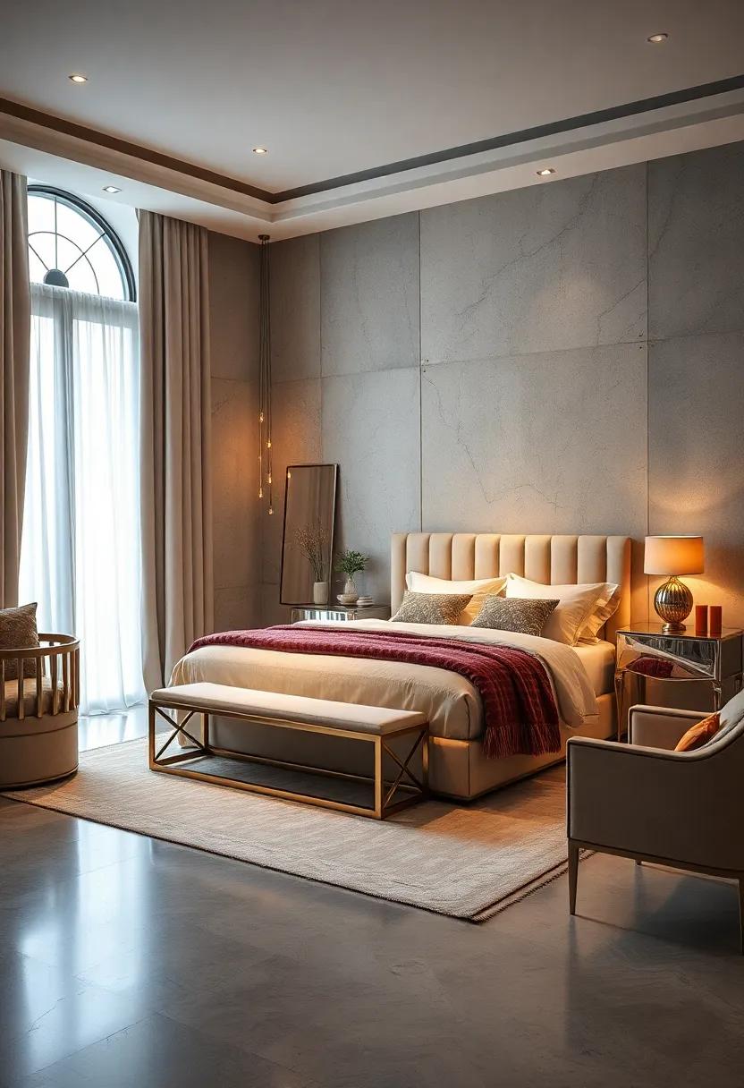 Embrace luxurious⁤ simplicity with ⁢understated Art⁤ Deco furniture that shines softly under ambient lighting, promoting⁢ relaxation and sophistication
