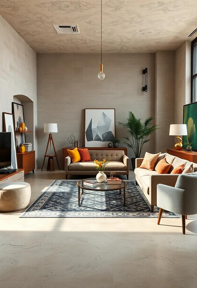 Add Geometric Patterns: Use ⁣geometric ⁣patterns in rugs ⁢or‌ textiles to lend a⁤ modern edge to your mixed ‍decor