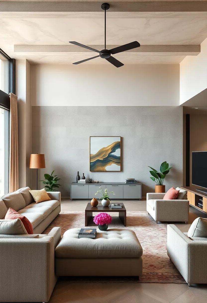 blend Functional ⁢Design: Choose contemporary furniture with ⁢clever ⁢storage ⁢solutions⁢ that help⁤ organize eclectic pieces seamlessly