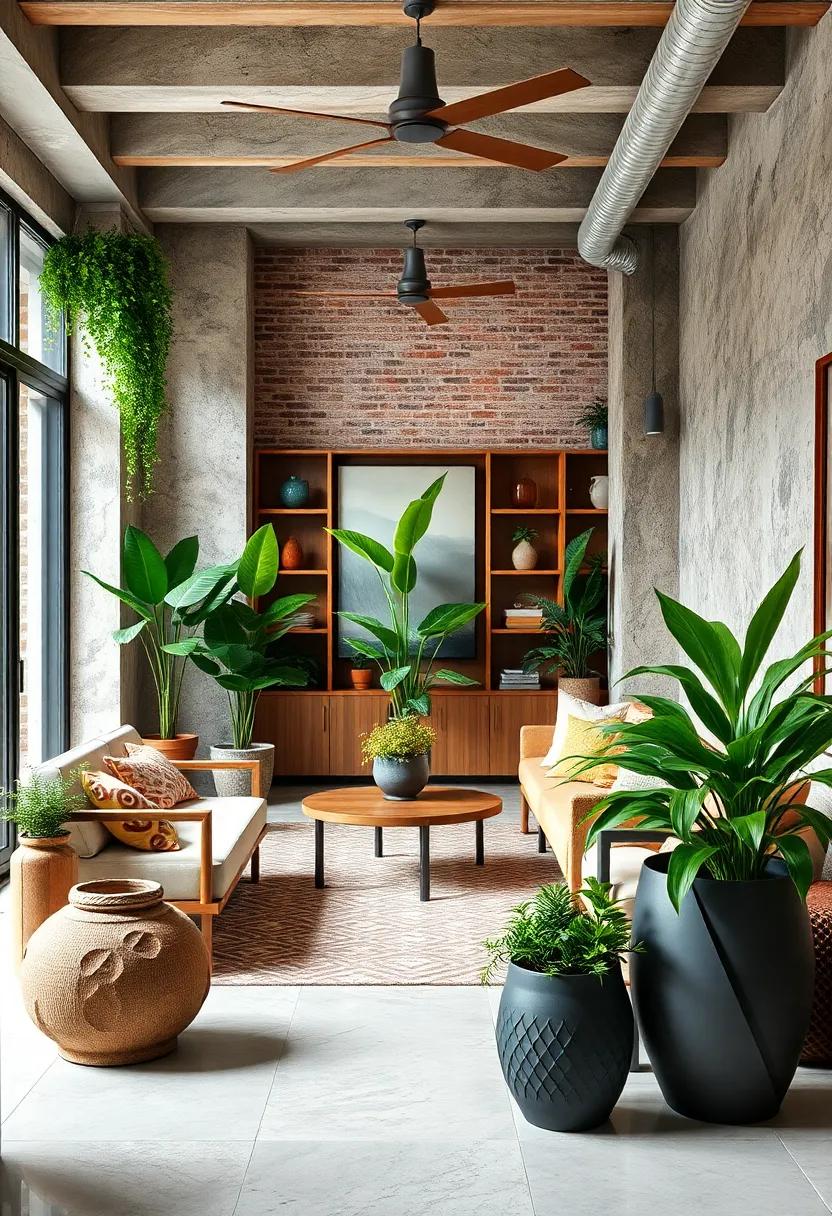 Incorporate Greenery: Introduce ⁤modern planters filled with ⁤lush⁤ plants to bring a fresh contrast to your‍ eclectic environment