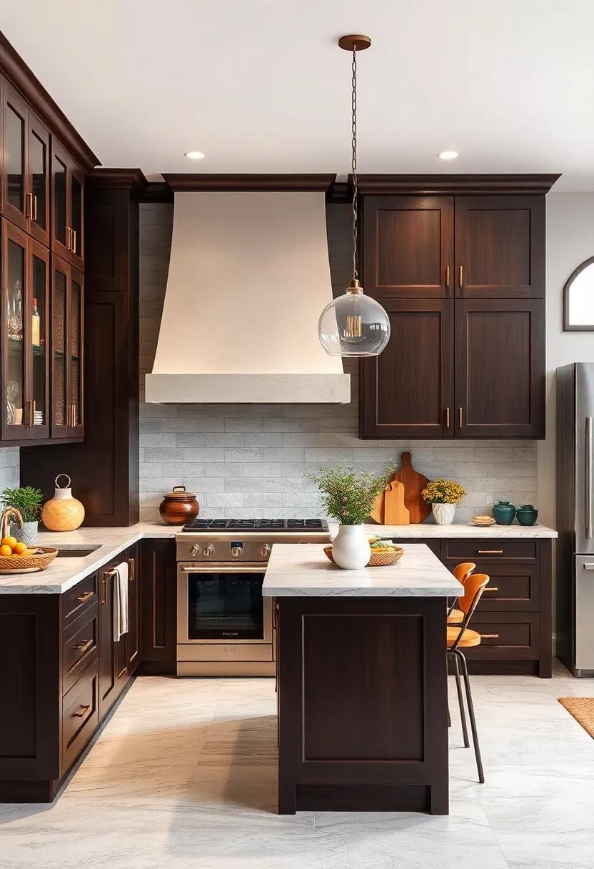 Timeless Traditional: Experience the timeless appeal of traditional espresso cabinets that bring​ an air ​of sophistication and elegance to classic kitchen designs