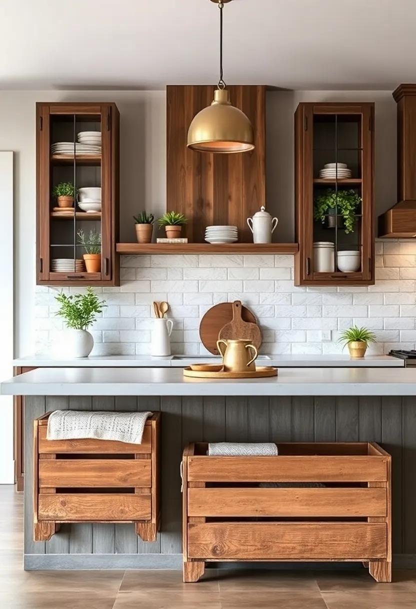 Repurposed Crates: Use wooden crates for ‍added storage or as a base‍ for displaying items. They‍ embody⁣ the farmhouse ‍aesthetic and‍ bring⁤ a rustic flair