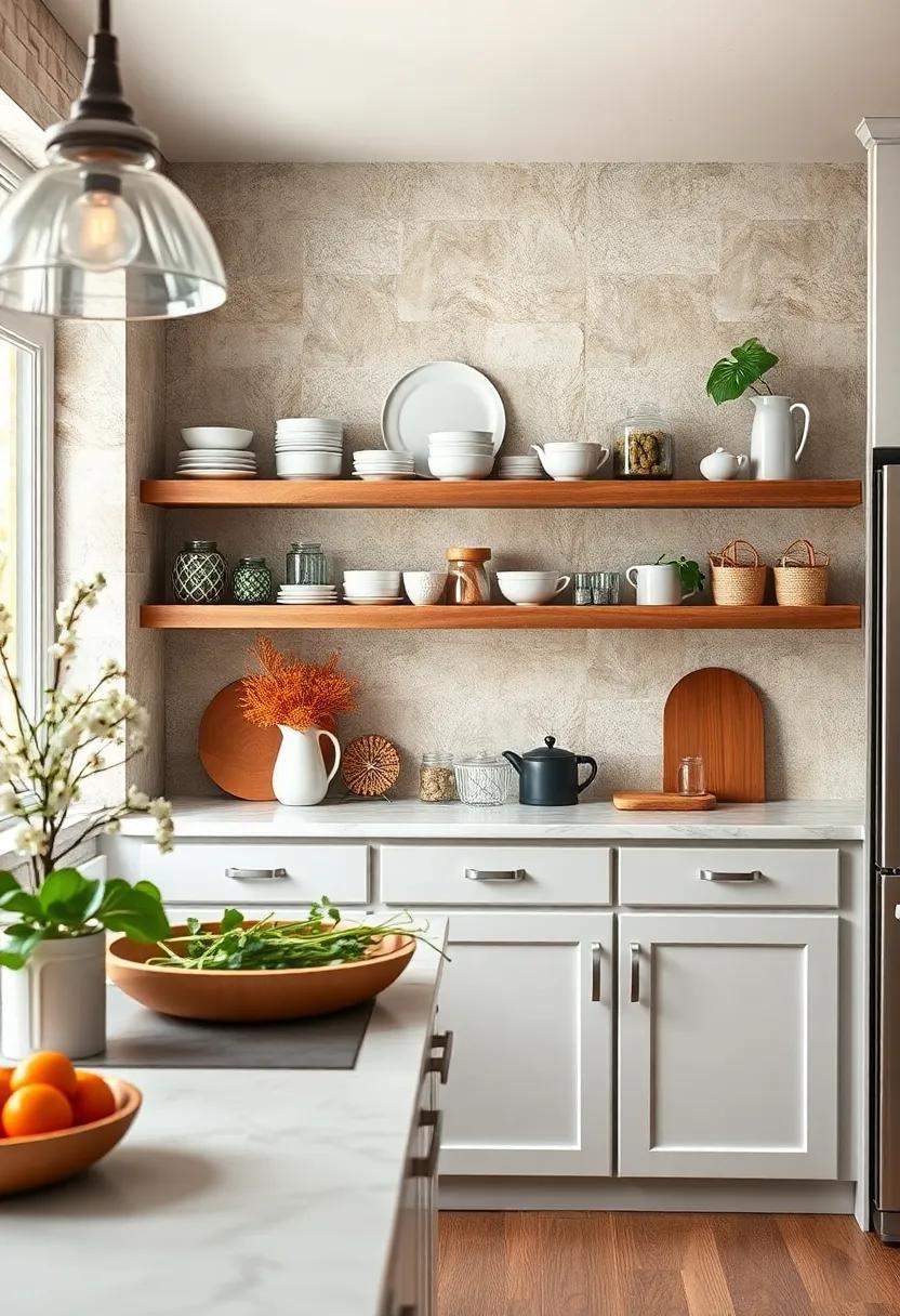 Open Shelves: If you have⁤ the ‍space,consider open shelves for displaying ‍your ⁣favorite ⁤kitchenware and ⁤decor.They ‌create an airy⁢ feel while allowing the beauty of your items to⁢ shine