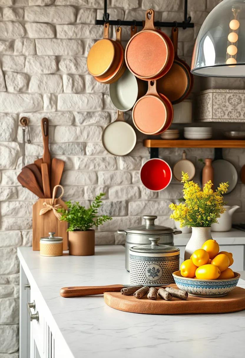 Vintage​ Cookware: Showcase vintage pots​ and ⁣pans as decor. Hanging them from a rack or placing them⁣ on display ‌contributes to ​a charming farmhouse aesthetic