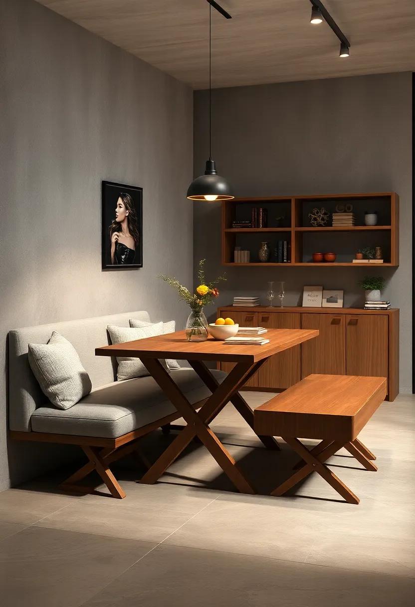 The Bench and Table Combo – Combining​ seating and dining,⁣ this ingenious ⁢set offers a foldable‌ table paired⁣ with a⁢ matching bench that can be ​tucked​ away when not in‌ use
