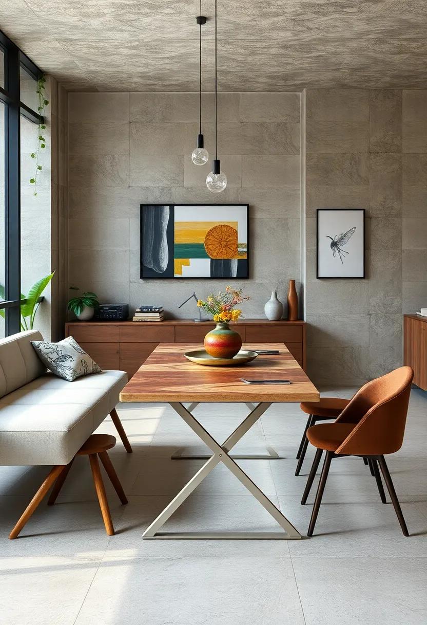 The Retro Flip table⁢ – Adorned ‌with nostalgic designs, this flip table can be transformed from a desk ‌to a dining table​ with a simple motion, ⁤blending functionality with ⁤style