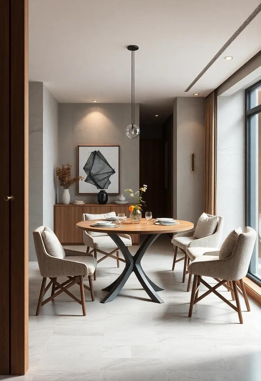 The Circular Folding Table – With a round ⁣design,⁣ this‌ table can effortlessly fold up to save ⁣space while providing a​ pleasant dining atmosphere when⁤ opened