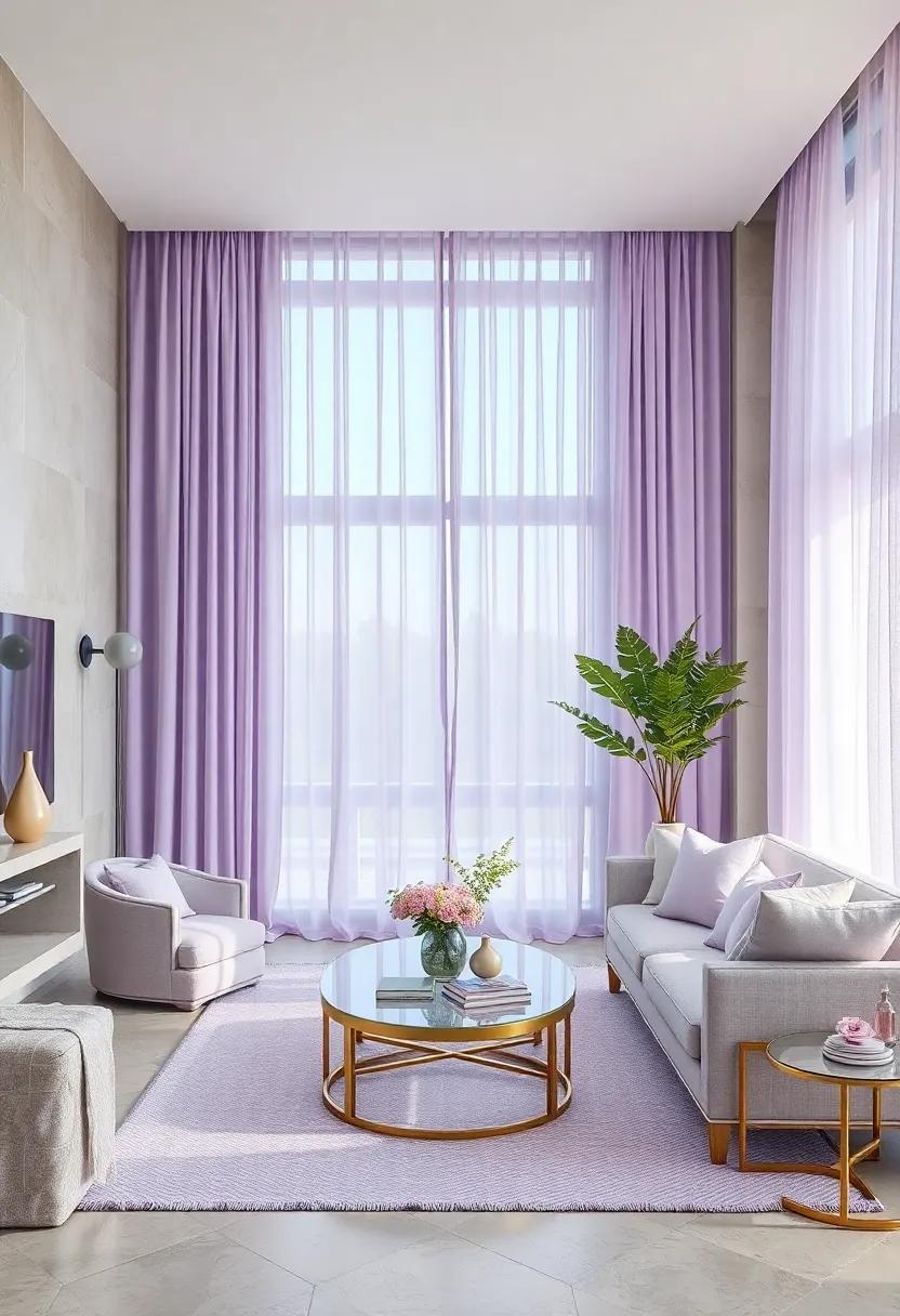 Go ‍for Translucent Decor: Choose sheer lavender drapes or curtains to let natural light filter through while providing a‌ soft barrier