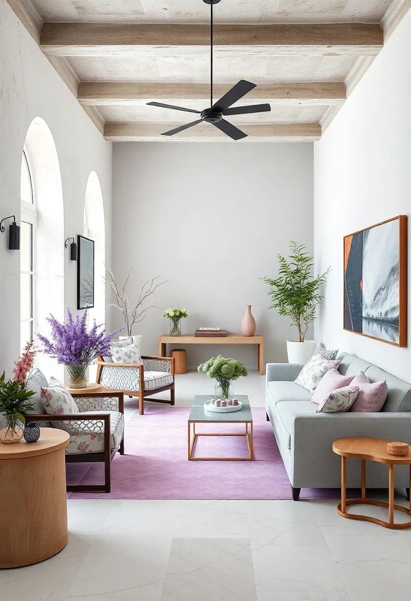 Explore Lavender-tinted Glassware: Serve drinks in beautiful lavender-hued glassware ‌to add an unexpected splash ⁣of color to dining settings