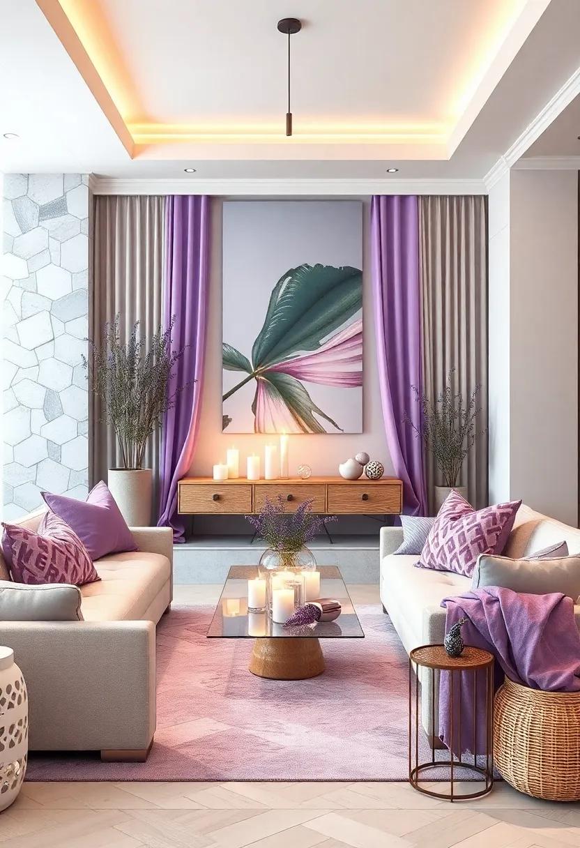 Add Lavender Scented⁤ Candles: Fill your space​ with the soothing aroma of ​lavender through elegant candles that double as decor