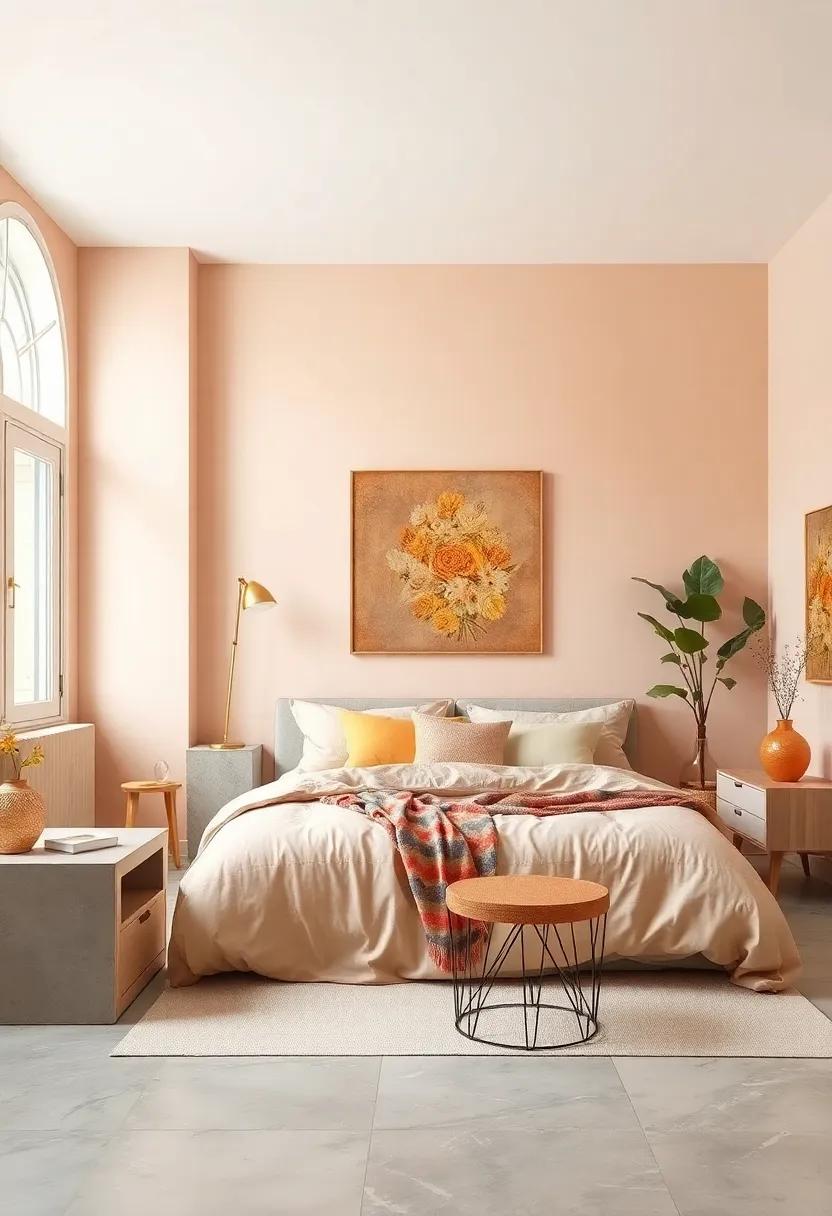 Pale ​Peach: Introducing a warm ‌and ​inviting vibe, pale peach is​ a soft yet⁣ cheerful color that encourages comfort and serenity