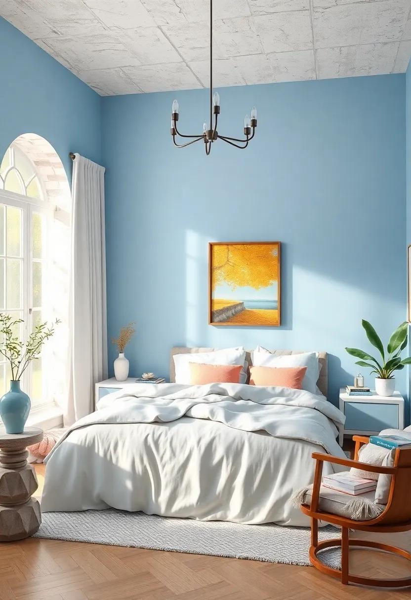 powder Blue: This delicate shade of blue evokes ⁣the tranquility of a clear sky, creating a soothing backdrop for‌ restful nights and peaceful⁣ mornings