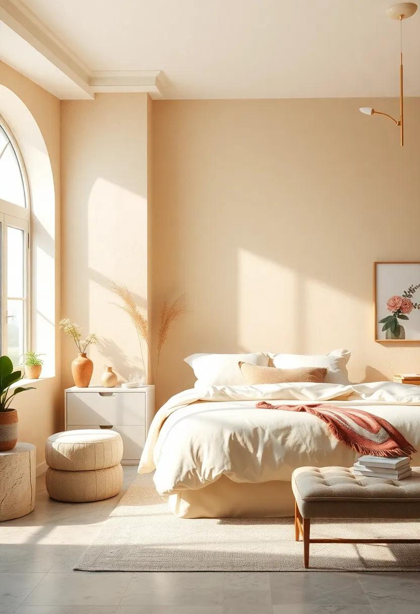 Soft Buttermilk: A delightful‍ blend of creamy yellow tones, soft buttermilk brings warmth and cheerfulness⁤ to an otherwise serene bedroom⁢ ambiance