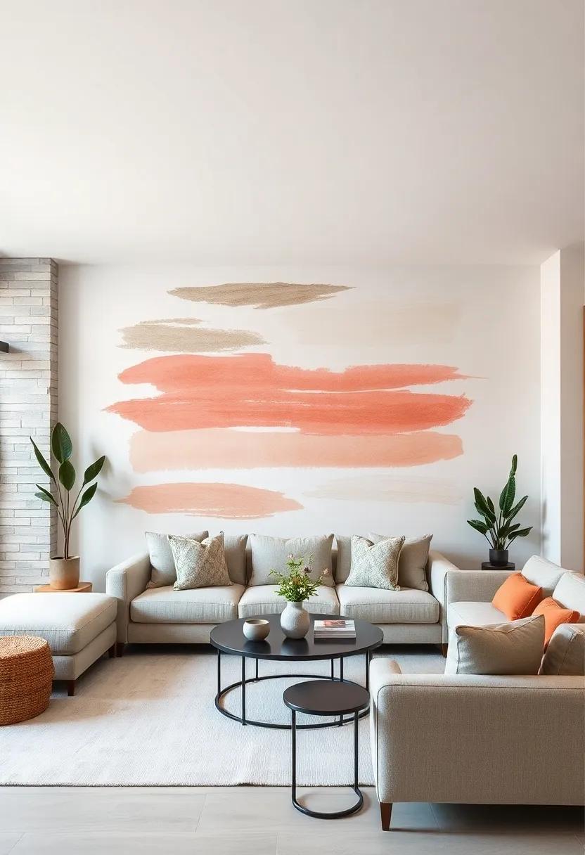 Artistic Brush strokes:⁢ Use artistic ⁤brushstroke decals to mimic the look of a‍ painted wall, adding ⁣texture and creativity without the mess