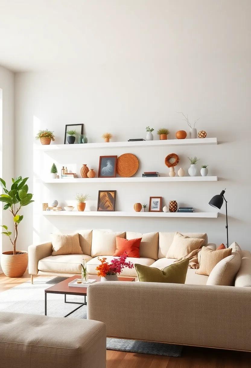 Seasonal ‌Decor: Swap out decorations seasonally, ​using your shelves to ⁣reflect the⁣ changing vibes of ⁣autumn, winter, spring, and summer