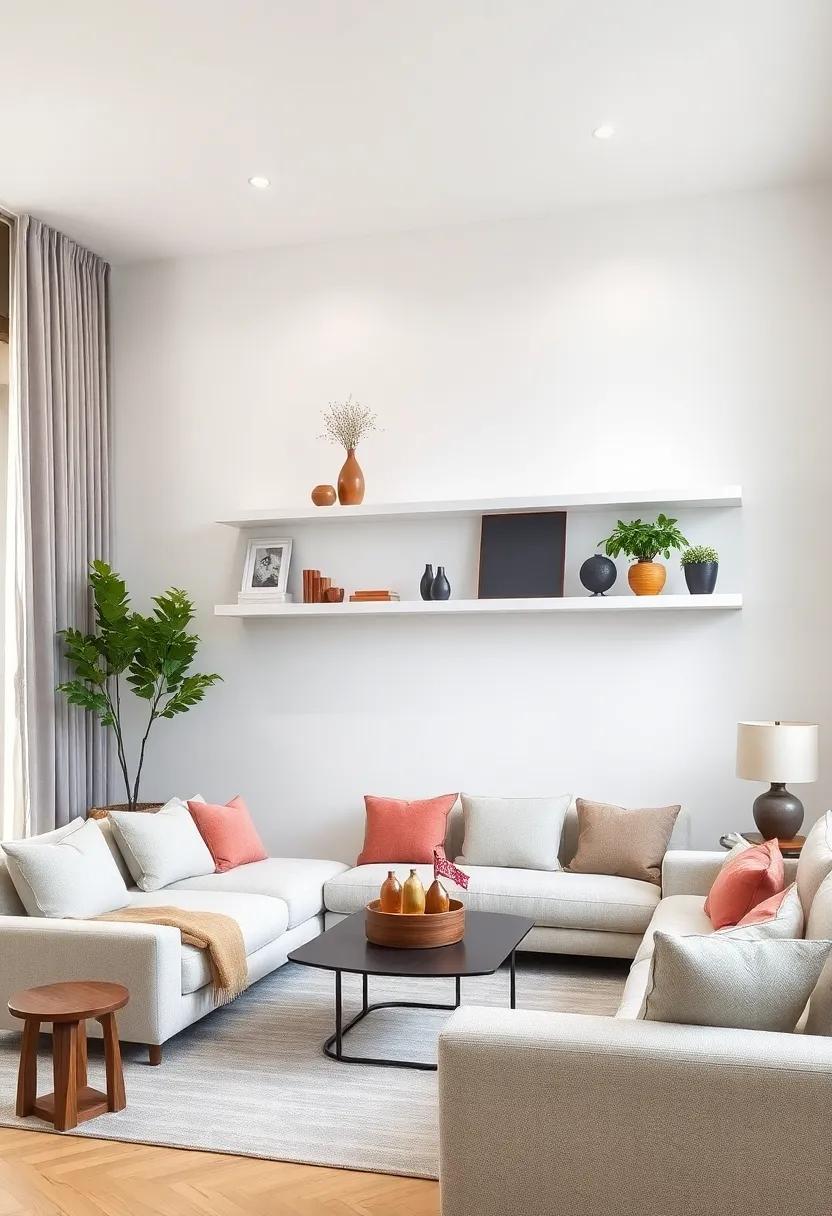Family ⁤Photos: Create a personalized touch by ​showcasing family photos in charming frames that ‍complement your living room's ‌decor style