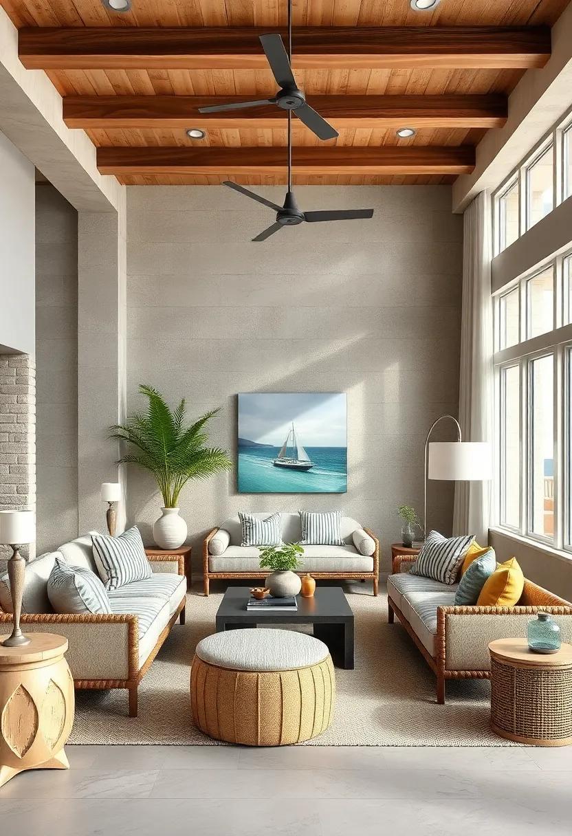 Use Coastal Patterns Wisely: integrate stripes, waves, or ‌seashell patterns sparingly to add a playful ​touch without ⁤overwhelming your design