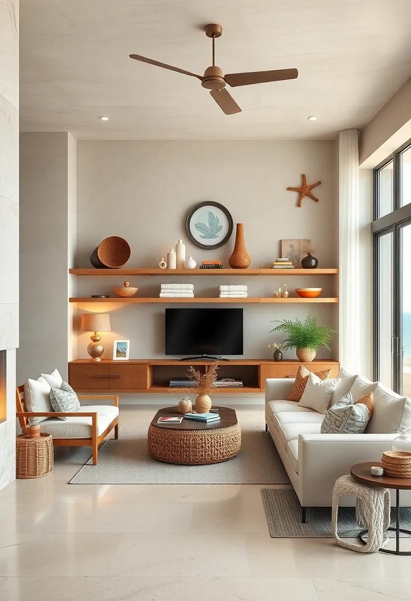 Utilize Open Shelving: ​Display cherished coastal decor,‌ stacks ⁤of beach towels, or curated collections of ocean ⁢treasures on open shelves for a‌ lived-in feel