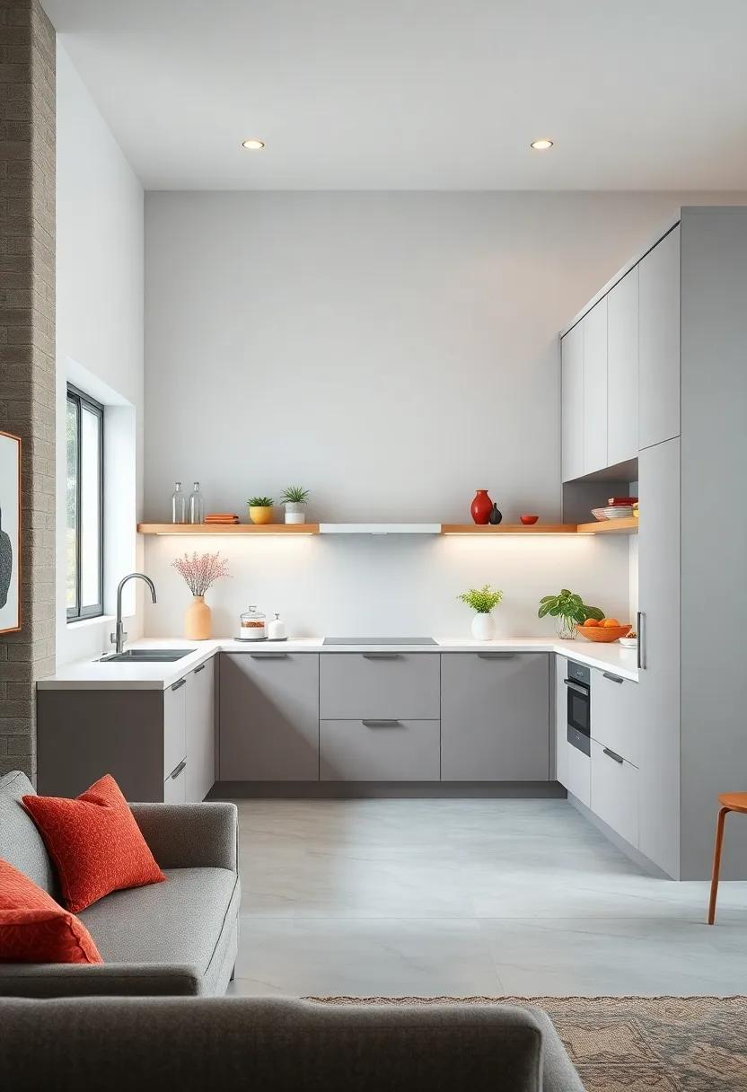 Be⁤ amazed⁤ by an L-shaped kitchen layout⁤ where a‍ corner cabinet‌ transforms‌ into a revolving carousel, maximizing‍ storage in an often overlooked‍ area