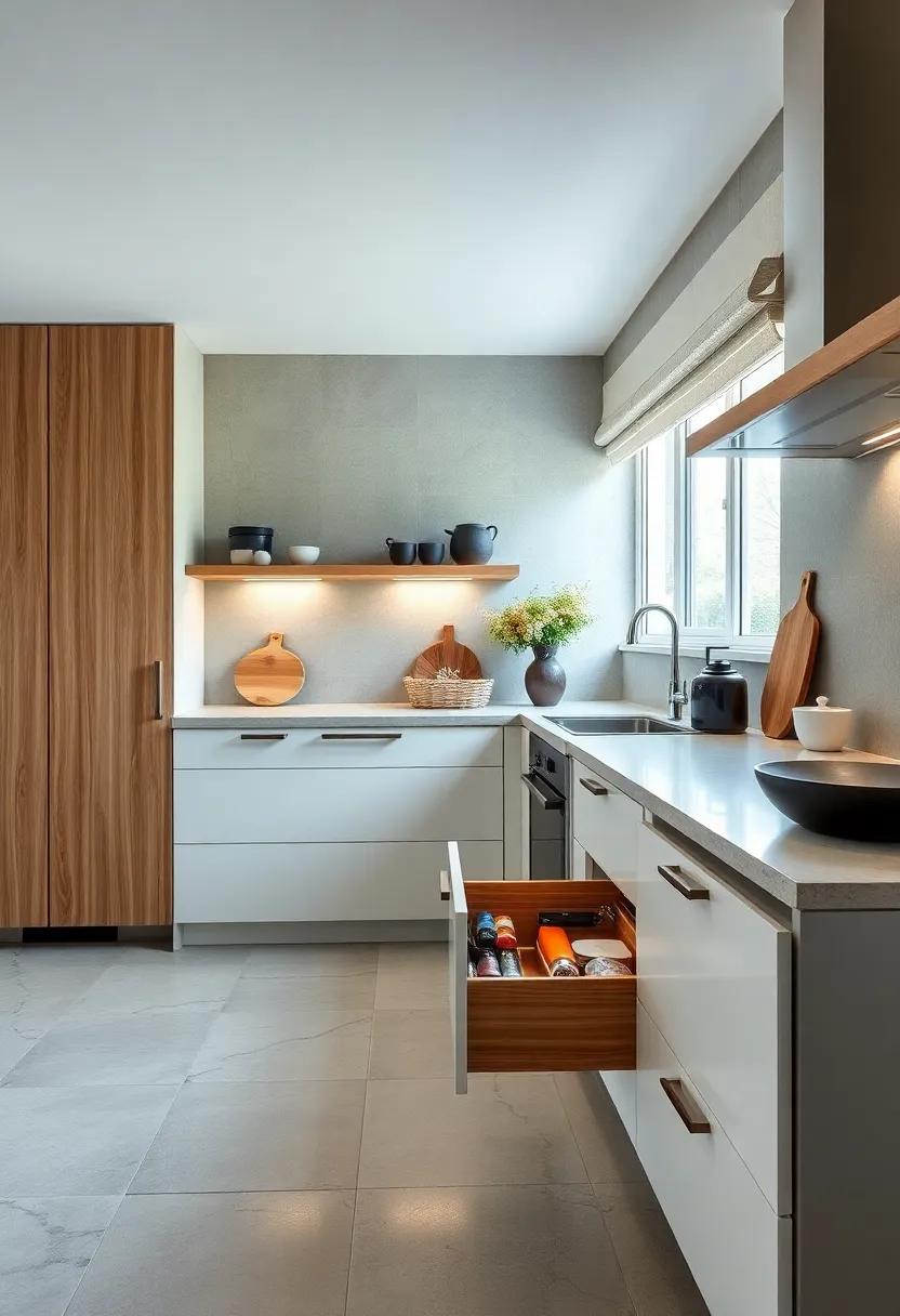 Check out a stylish kitchen​ with drawer inserts that minimize clutter, offering dedicated spaces for everything from⁢ silverware to‌ gadgets ⁤without sacrificing design