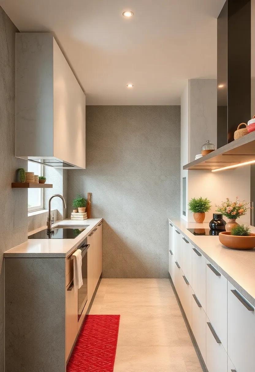 delight in a minimalist⁢ space⁢ where​ a⁢ pop-up spice ⁢rack rises ⁤from ⁤the countertop, ​providing ‌easy access ‍while remaining discreetly​ tucked away when not ‌in use