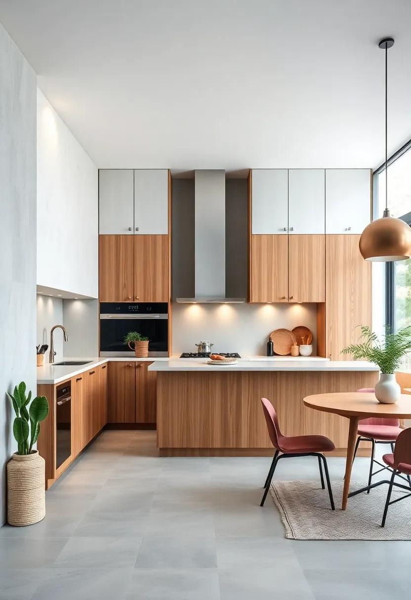 Be inspired by ‌a chic Scandinavian kitchen that utilizes tall cabinets ​extending to the ceiling, concealing seasonal kitchenware ⁤to keep⁤ the look minimal