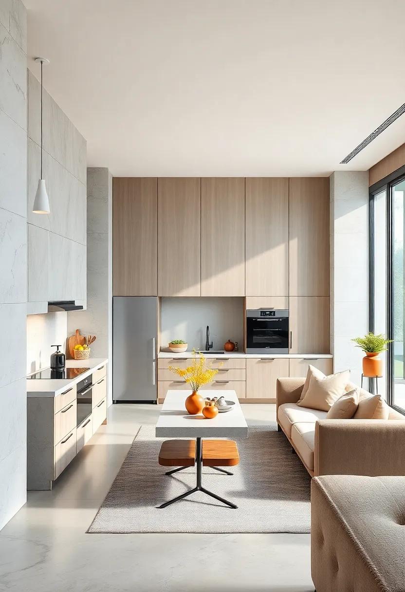 Marvel at⁤ an open-concept ‌kitchen‍ where a hidden partition adds an extra layer‌ of storage while maintaining an unobstructed flow throughout the⁤ space
