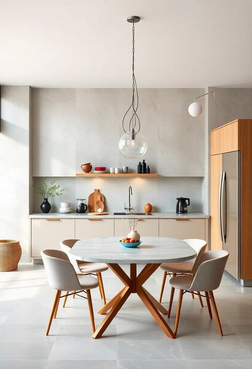 see how a ‍contemporary⁤ kitchen employs a fold-down table that disappears‌ into the wall,allowing for additional ⁣dining space only when needed