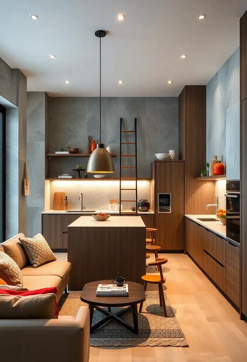 Witness⁢ a brilliant kitchen ⁣design that incorporates vertical storage, utilizing⁣ a sliding ladder to access high shelves without compromising the minimalist⁣ aesthetic