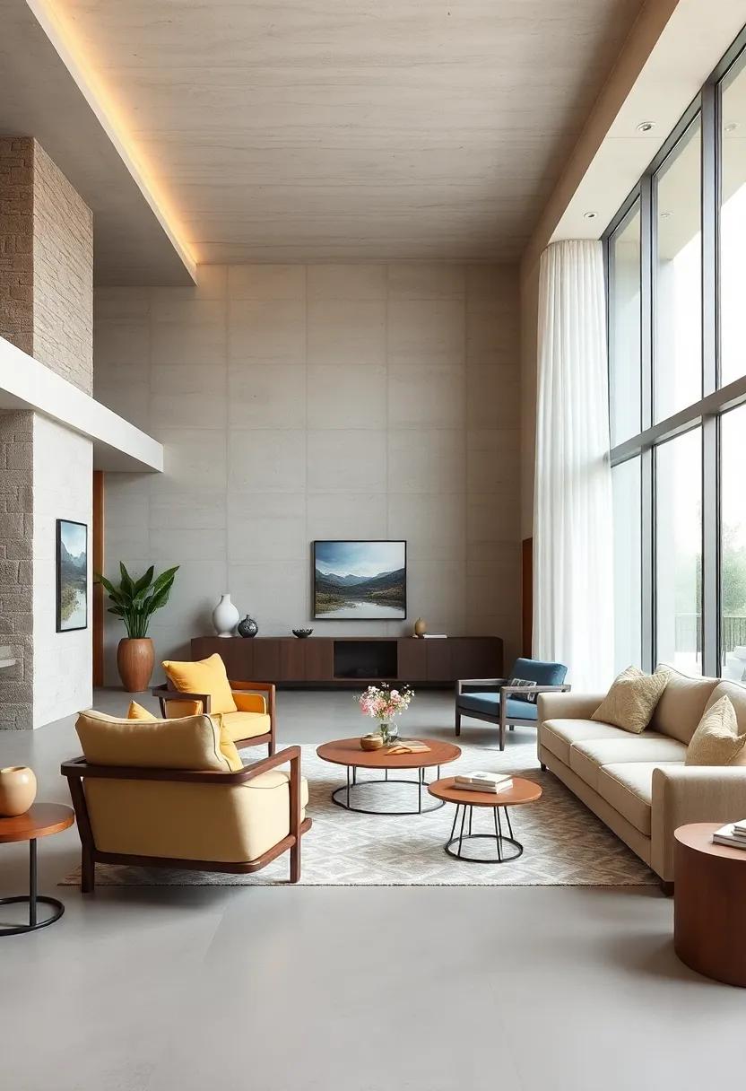 Low-Profile​ Seating:⁤ Choose sofas and chairs that sit low to the ground for a casual ⁤feel and to keep sightlines clear across the space