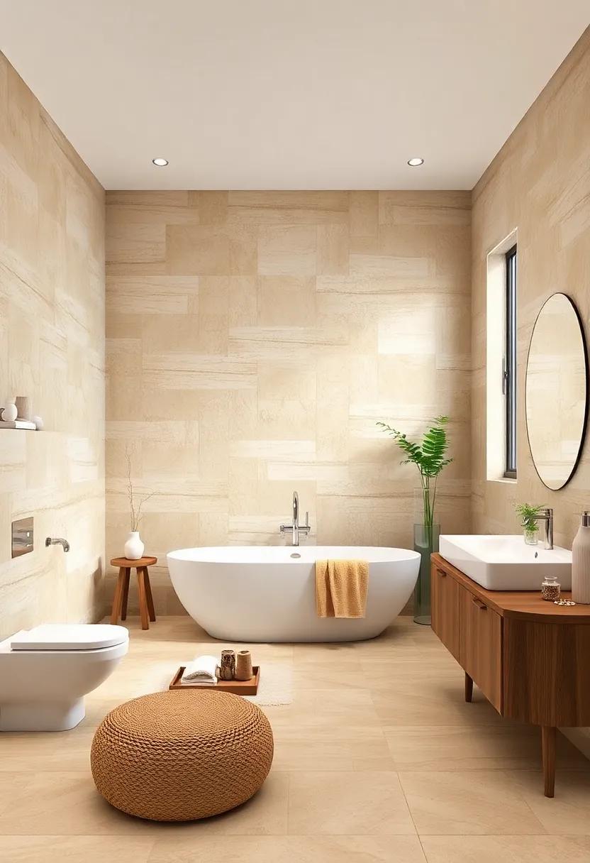 Embrace the Warmth of Beige: Discover how beige natural stone wall tiles can transform your ‍bathroom into a serene⁣ oasis, perfect for relaxation