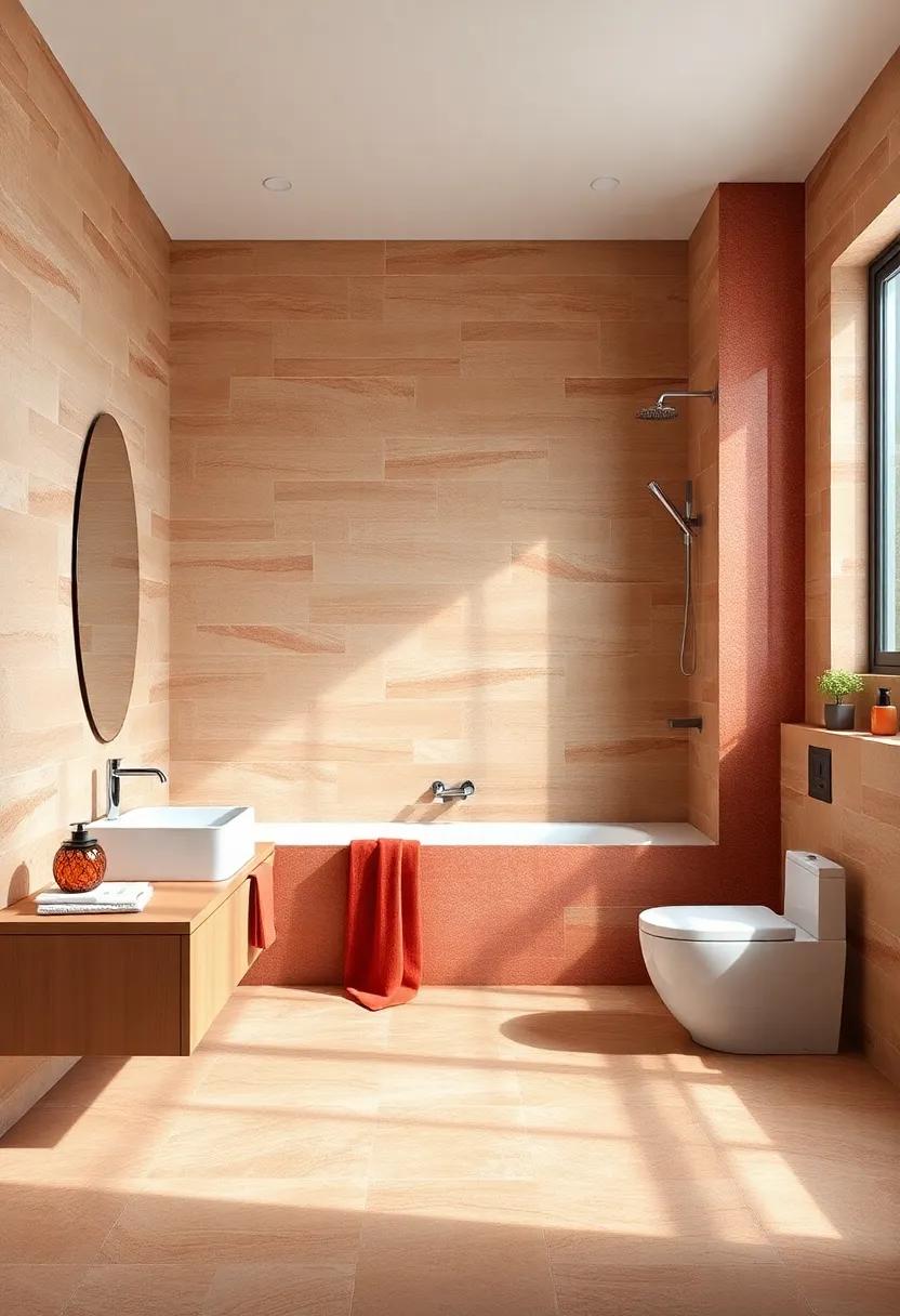 Rustic Charm ​with Fieldstone: Uncover the beauty of fieldstone textures⁣ that bring ​a rustic, earthy feel⁤ to your bathroom, connecting nature ‍and design