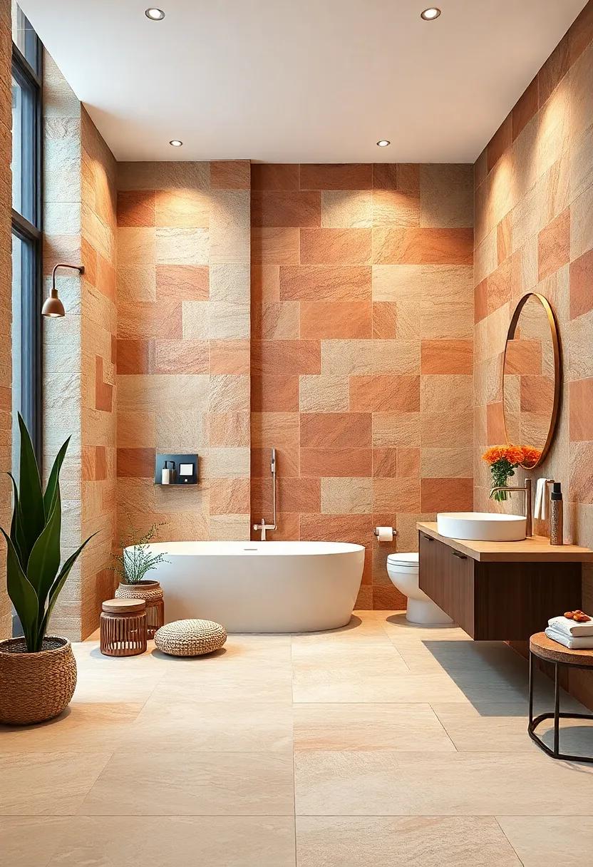 Earthy‍ terracotta Accent Walls: Transform a statement wall with terracotta tiles, offering warmth and a ‍touch ⁣of Mediterranean flair to your design