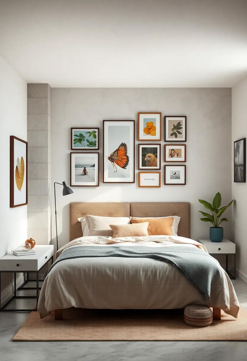 Personalize⁤ with Art: Curate⁣ a gallery wall of ‌your⁤ favorite ⁤art pieces ⁣or photographs to express​ your ⁤personality and style