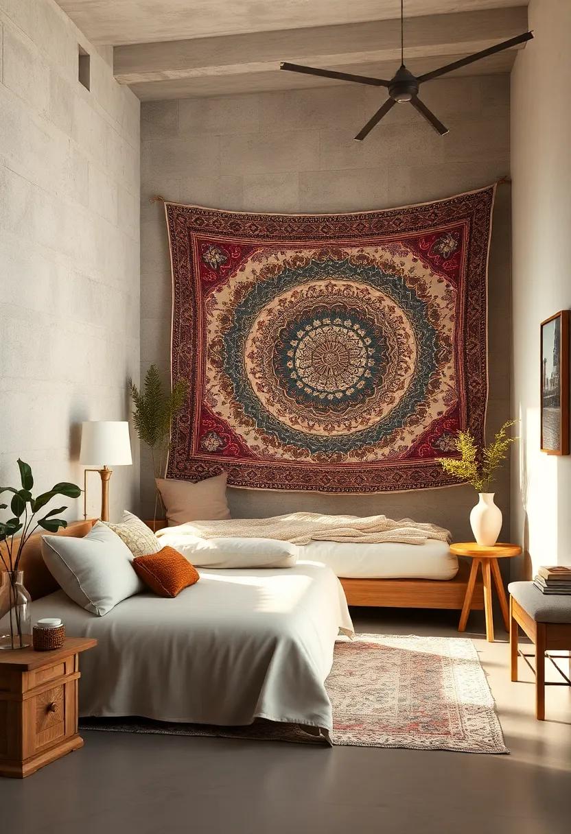 Use a Tapestry⁣ for Texture: Hang⁣ a⁤ tapestry or fabric ⁢on the wall for a cozy touch‍ that‌ adds‍ warmth and character to ‌the room
