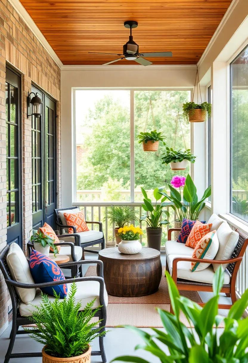 Hanging Planters: Embrace space-saving with foldable hanging⁤ planters that can be ⁤repositioned or‌ taken ⁢down to keep your porch looking fresh and organized