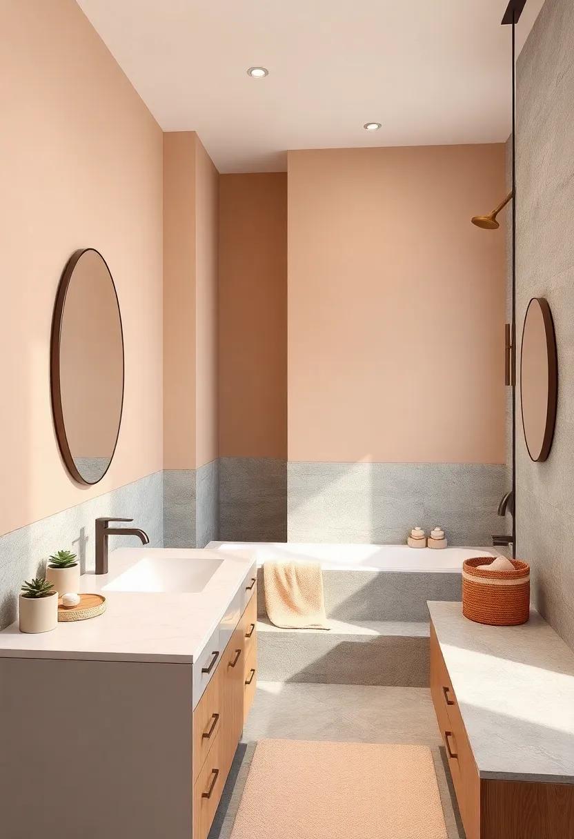 Serene sands: Pair⁢ warm beige with cool gray,accented by⁣ a creamy quartz countertop to evoke a calming desert oasis