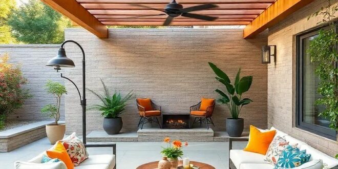 25 Inspiring Large Patio Ideas Featuring Cozy Pergola-Covered Zones
