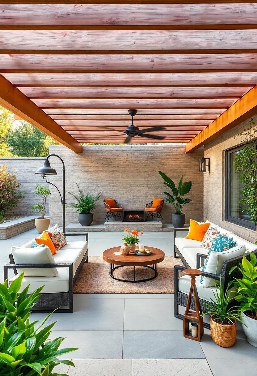 25 Inspiring Large Patio Ideas Featuring Cozy Pergola-Covered Zones