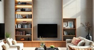25 Stunning Living Room Bookcases with Glass Shelves to Elevate Your Space