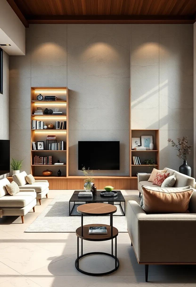 25 Stunning Living Room Bookcases with Glass Shelves to Elevate Your Space